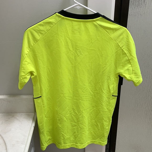 Neon Yellow Adidas Jersey Athletic Shirt - Picture 5 of 5